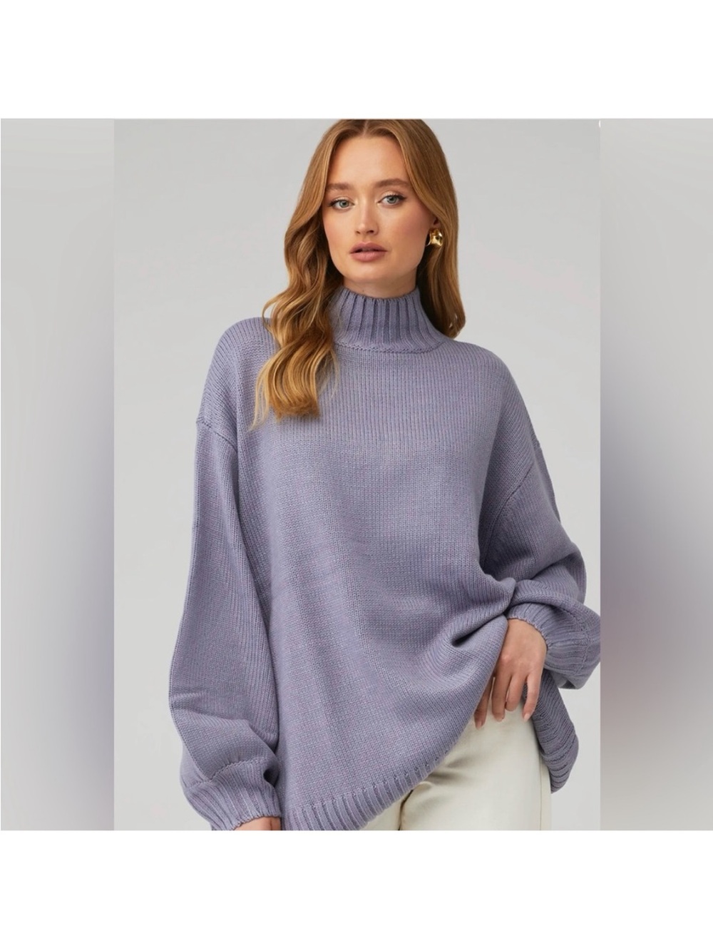 WeWoreWhat Oversized Mock Neck Sweater